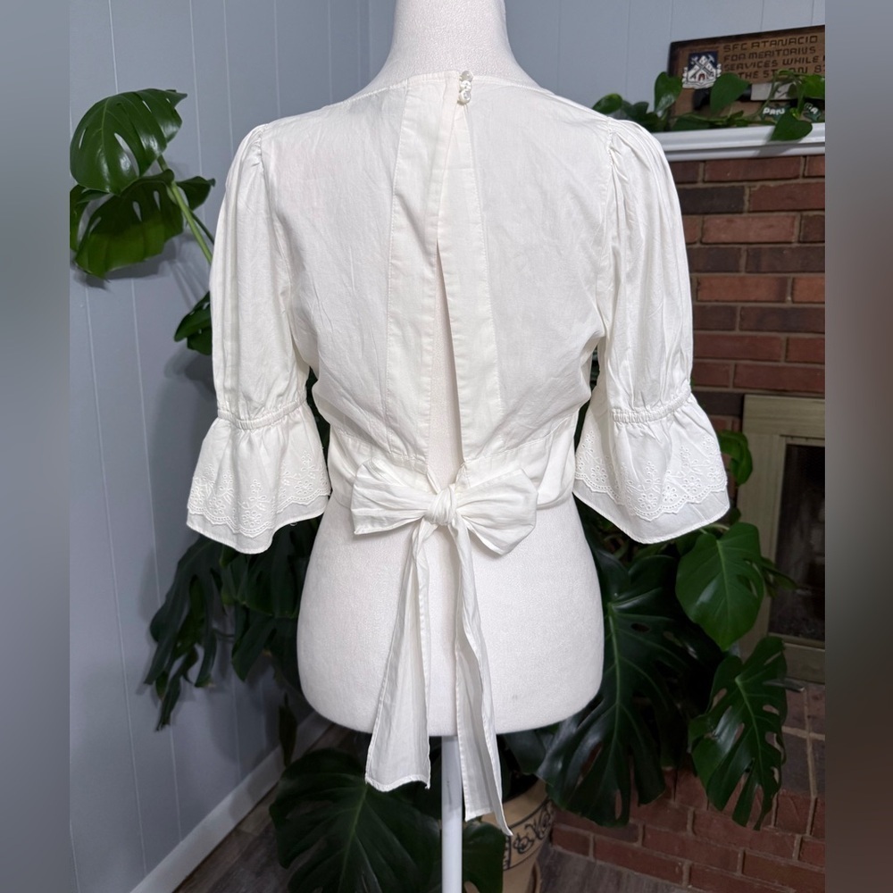 Vero Moda 100% Cotton - white Top Size S